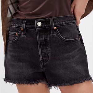 Levi's Black Jean Shorts for Women